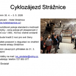 Cyklozájezd – Strážnice 2026